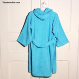 Turquoise Hooded Kids Bathrobe| روب حمام للأطفال لون فيروزي